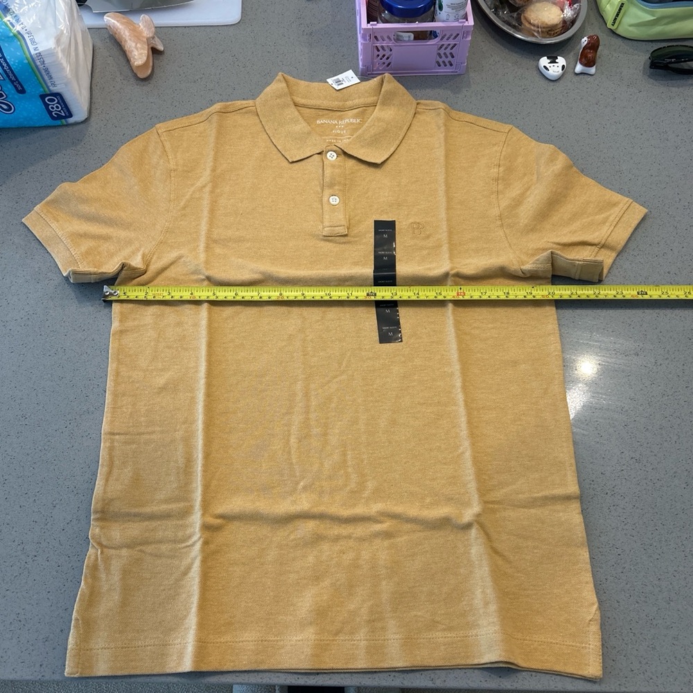 Yellow Banana Republic Men's Short-Sleeve Polo Classic Fit